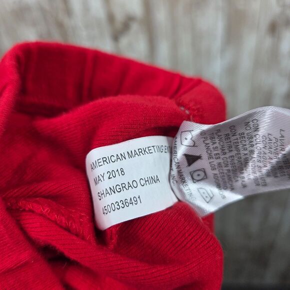 Toddler Kids Red Cotton Jogger Pull-On Pants Size 5 Snug Fit Stretch Elastic GUC - Picture 7 of 7